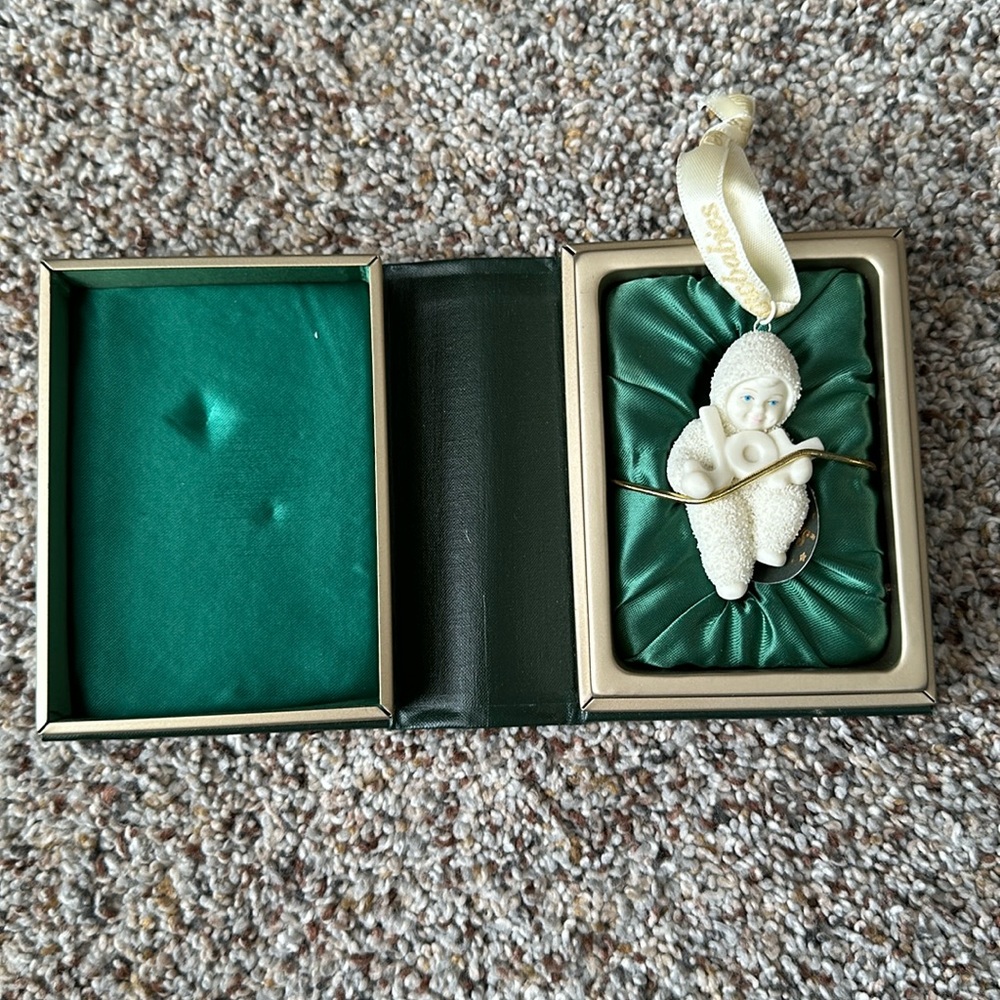 “JOY” Christmas Snowbabies ornament